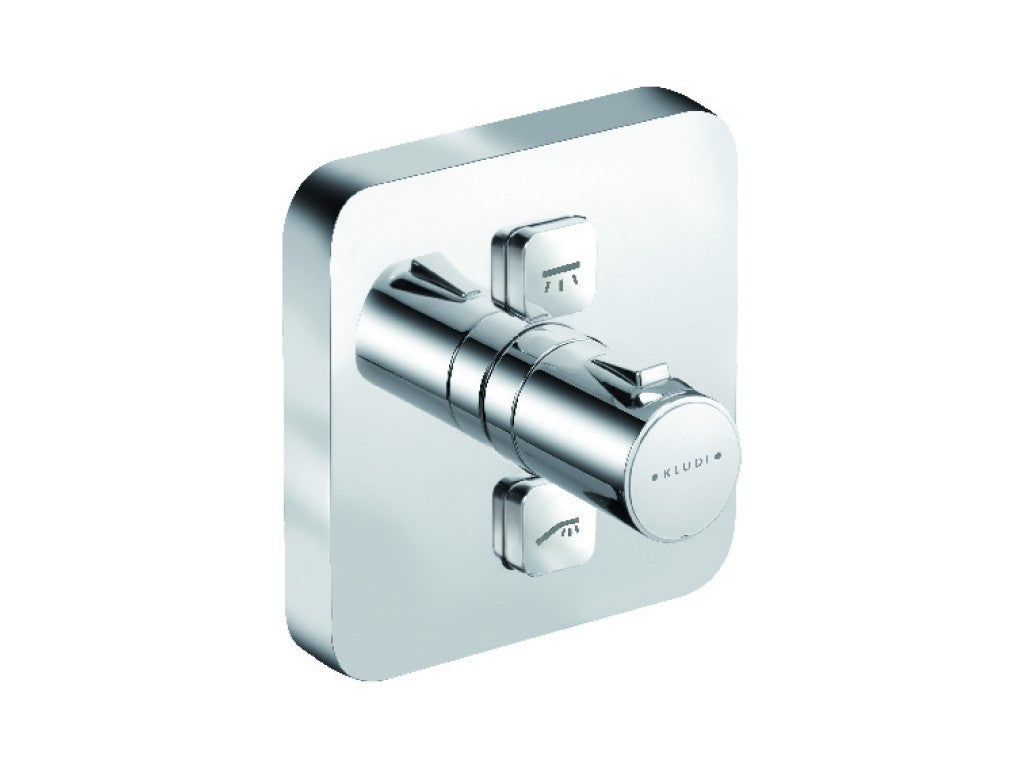Baterie cada  Kludi Push termostatata, montaj incastrat, fara corp ingropat - 388110538