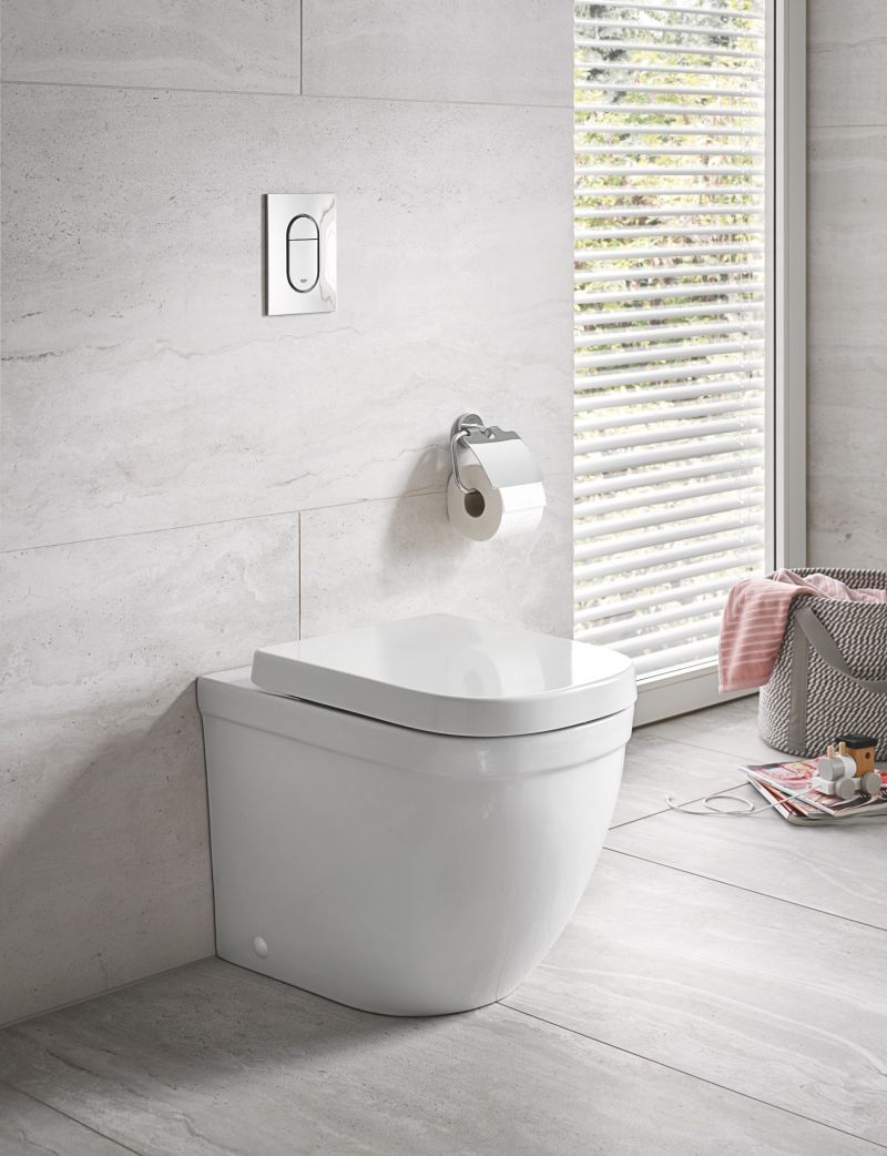 Capac WC Grohe Euro Ceramic, eliberare rapida, incluse set fixare, duroplast, alb - 39331000