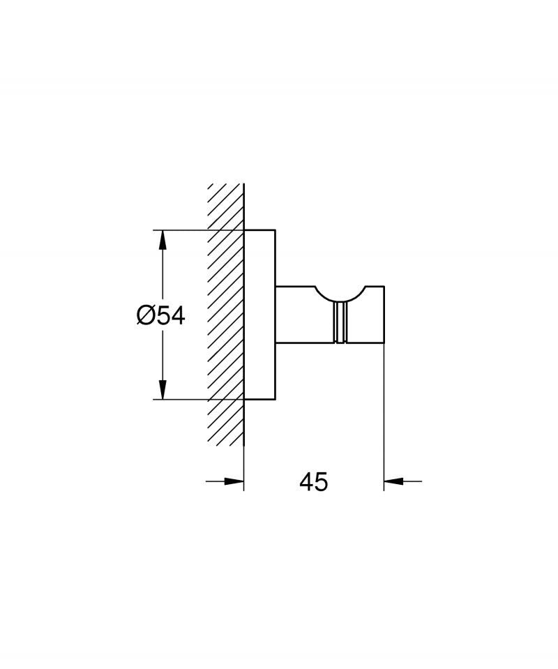 Agatatoare prosop Grohe Essentials, warm sunset - 40364DA1