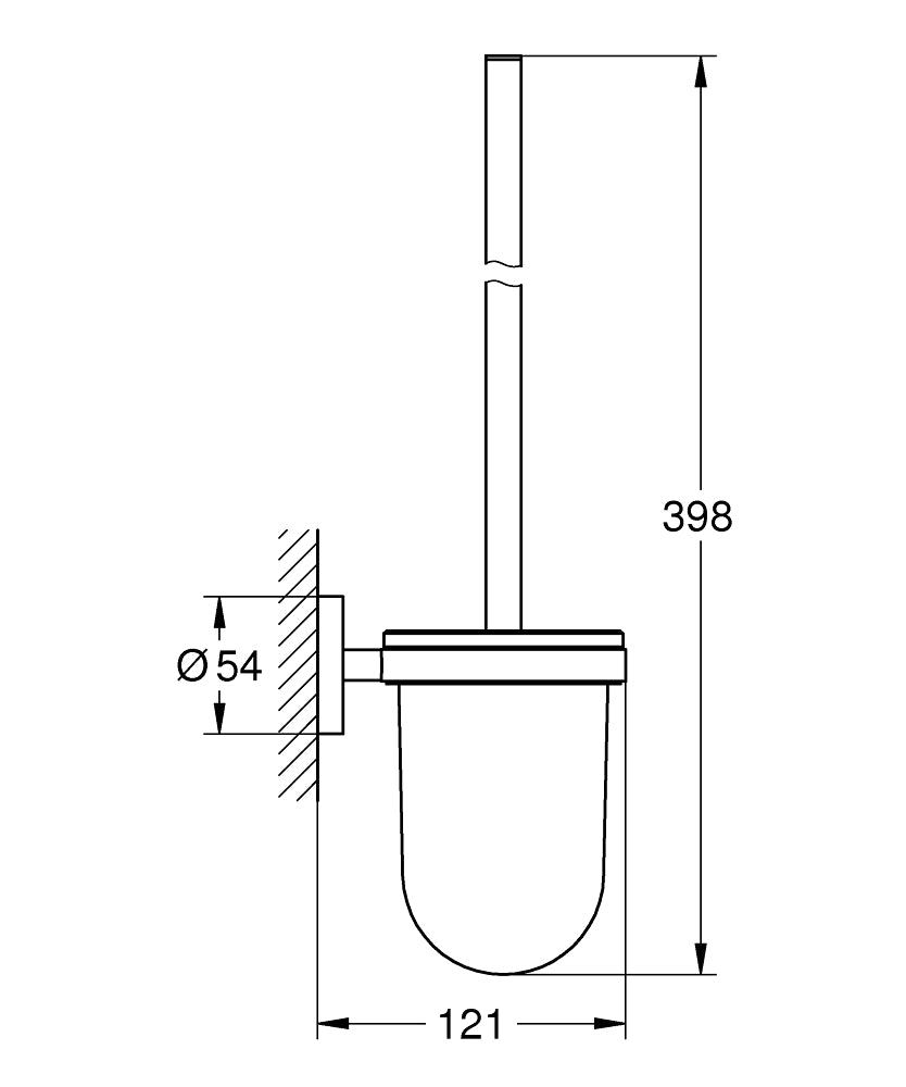 Perie WC Grohe Essentials , suport perie,  warm sunset - 40374DA1