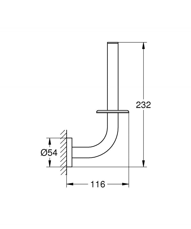 Suport hartie igienica Grohe Essentials, cool sunrise - 40385GL1