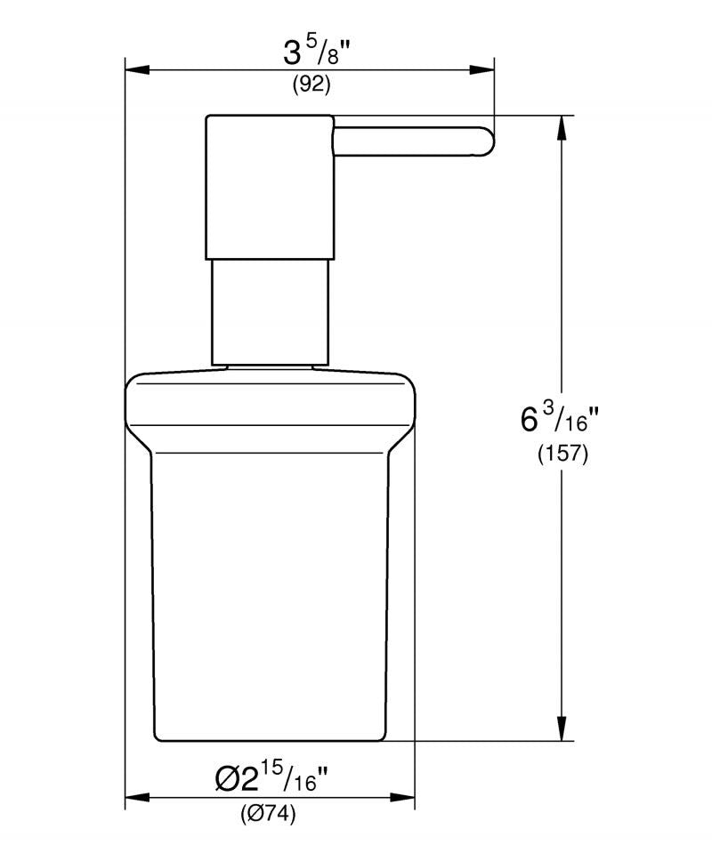 Dozator sapun Grohe Essentials, 160 ml, brushed warm sunset - 40394DL1