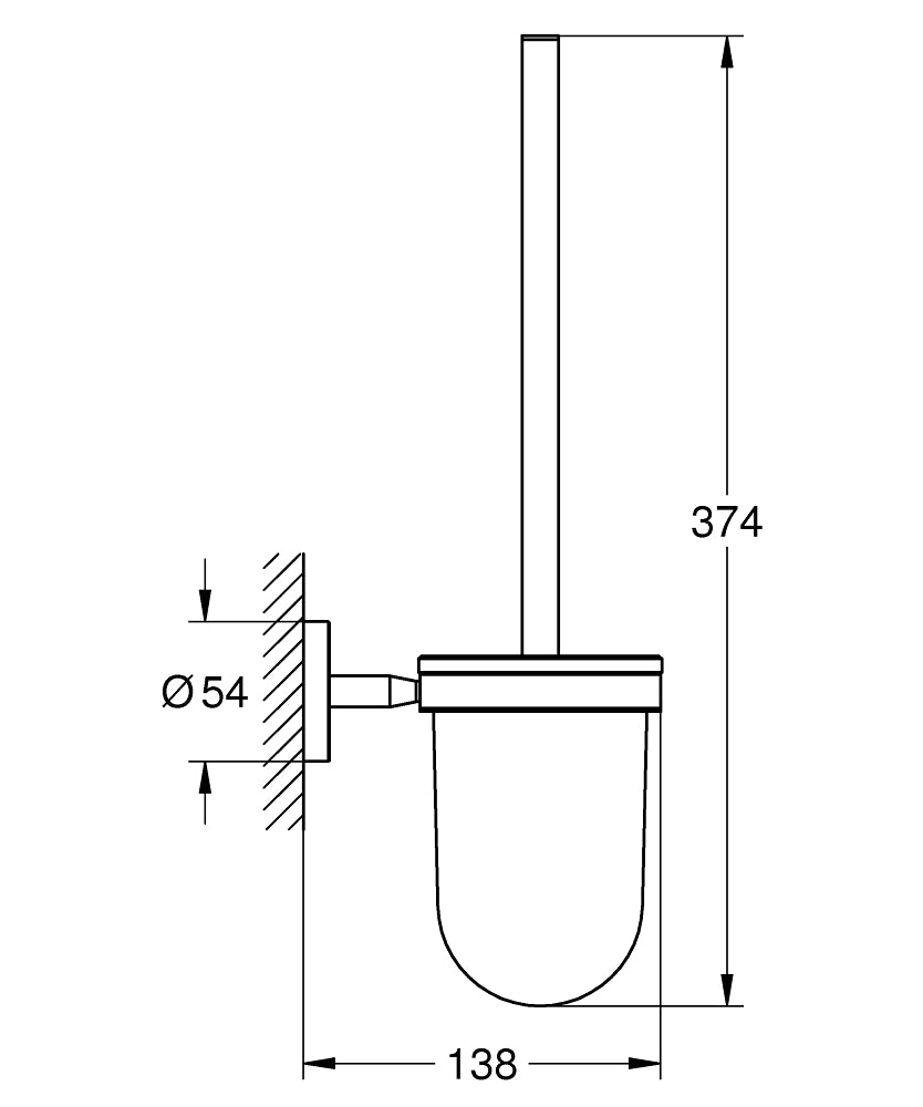 Set perie WC Grohe BauCosmopolitan-40463001