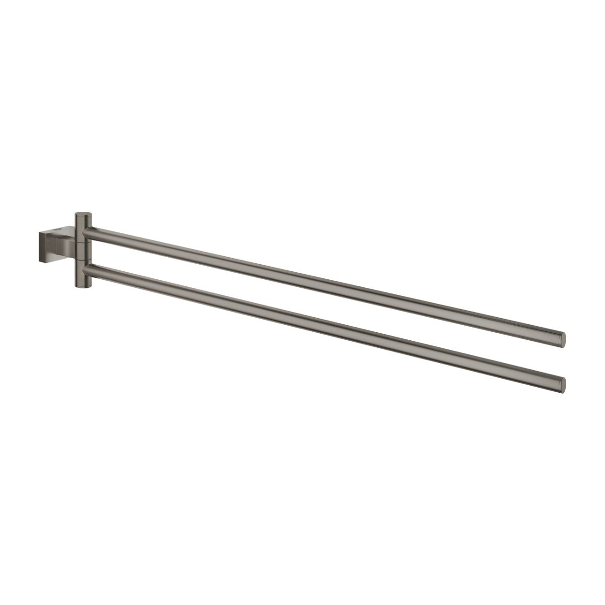Suport dublu pentru prosop Grohe Essentials Cube, 450 mm,  brushed hard graphite - 40624AL1