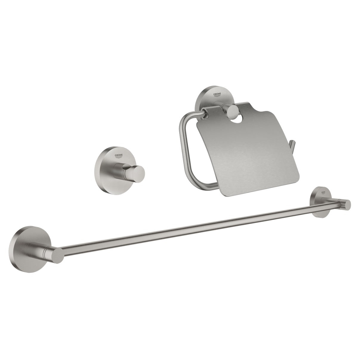 Set accesorii baie Grohe Essentials Guest, supersteel - 40775DC1