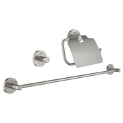 Set accesorii baie Grohe Essentials Guest, supersteel - 40775DC1