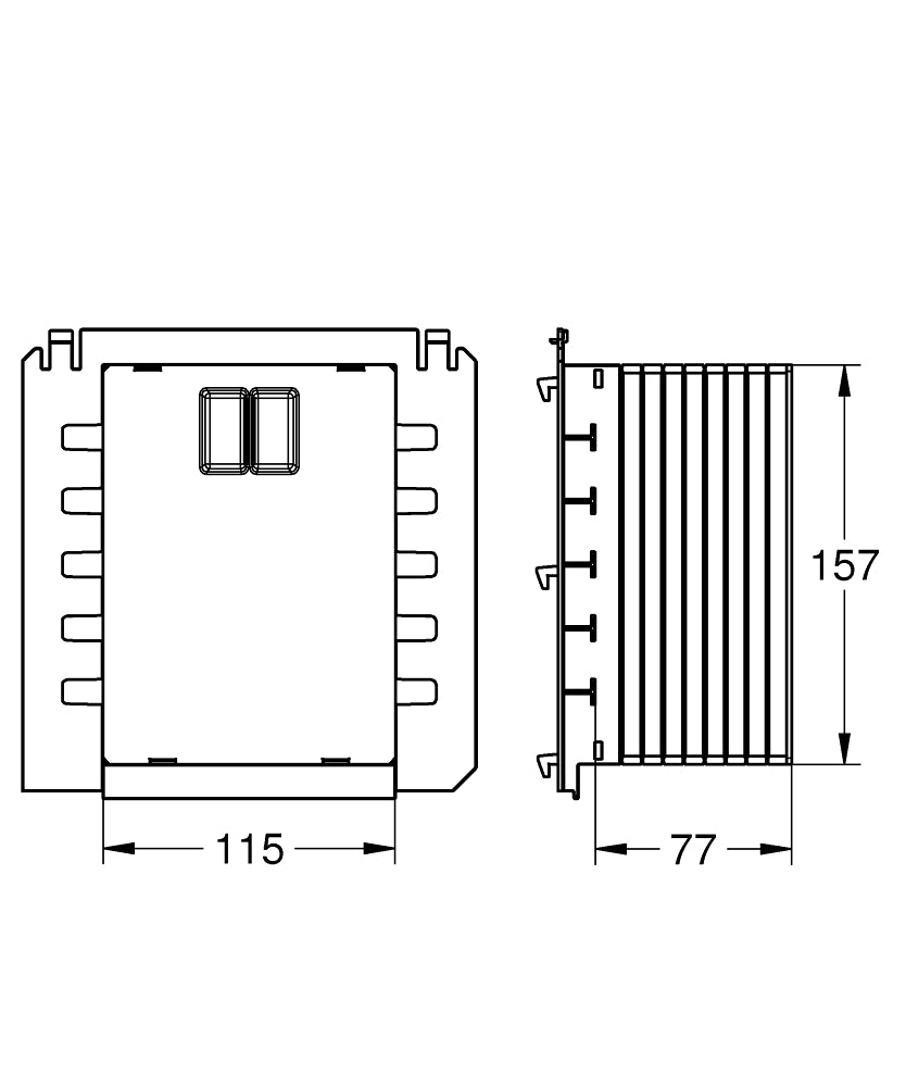 Burduf vizitare Grohe, compatibil Rapid SL, pentru placi actionare marimea S - 40911000
