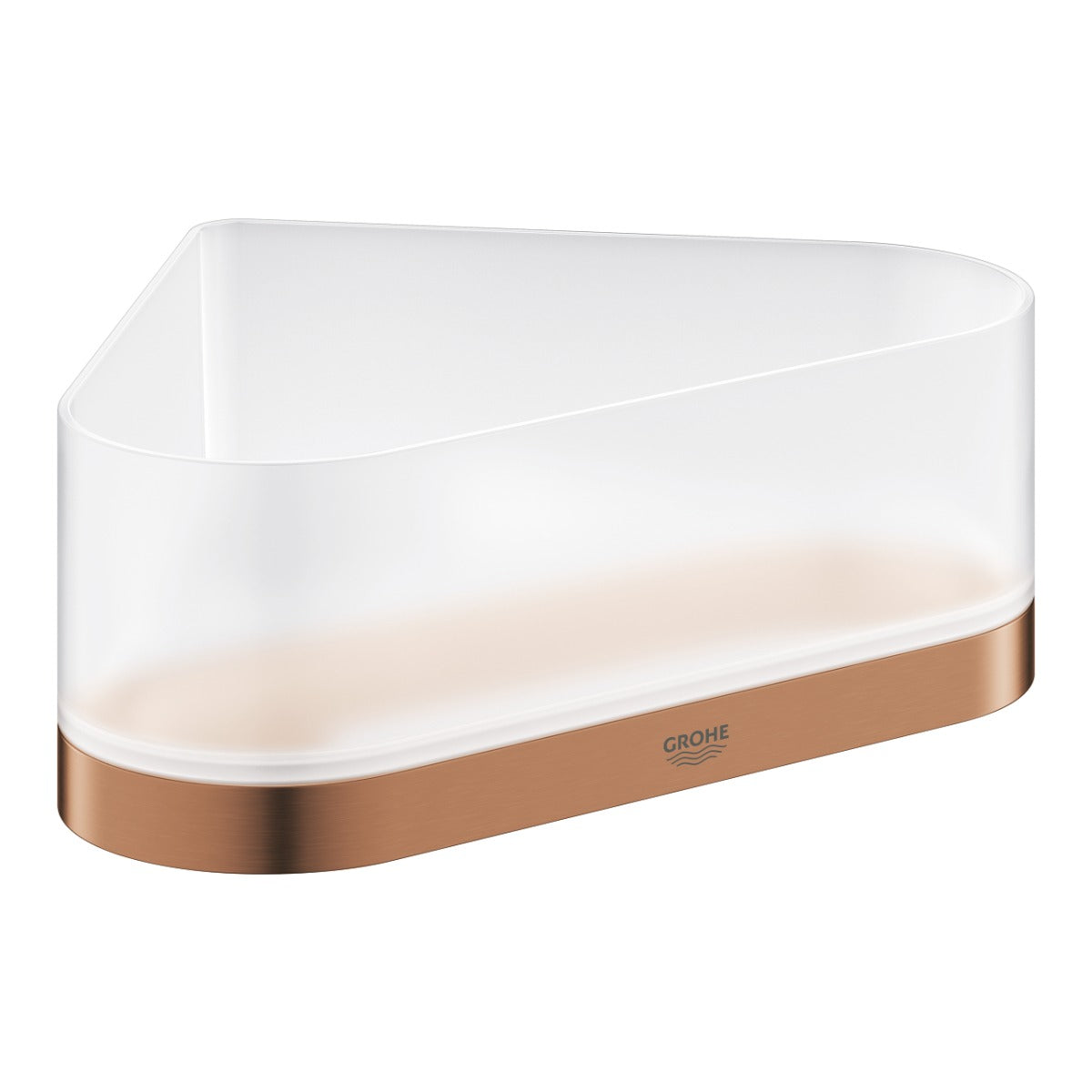 Raft de colt Grohe Selection, cu suport, brushed warm sunset - 41038DL0