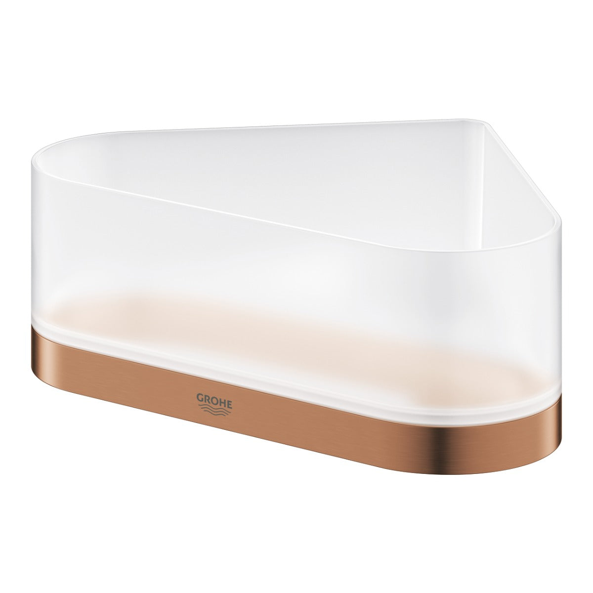 Raft de colt Grohe Selection, cu suport, brushed warm sunset - 41038DL0