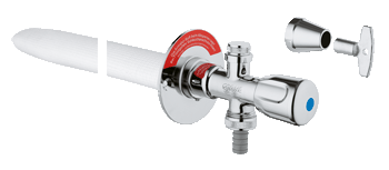 Ventil perete complet exterior 1/2" - Grohe Eggemann - Eurotech -41212000