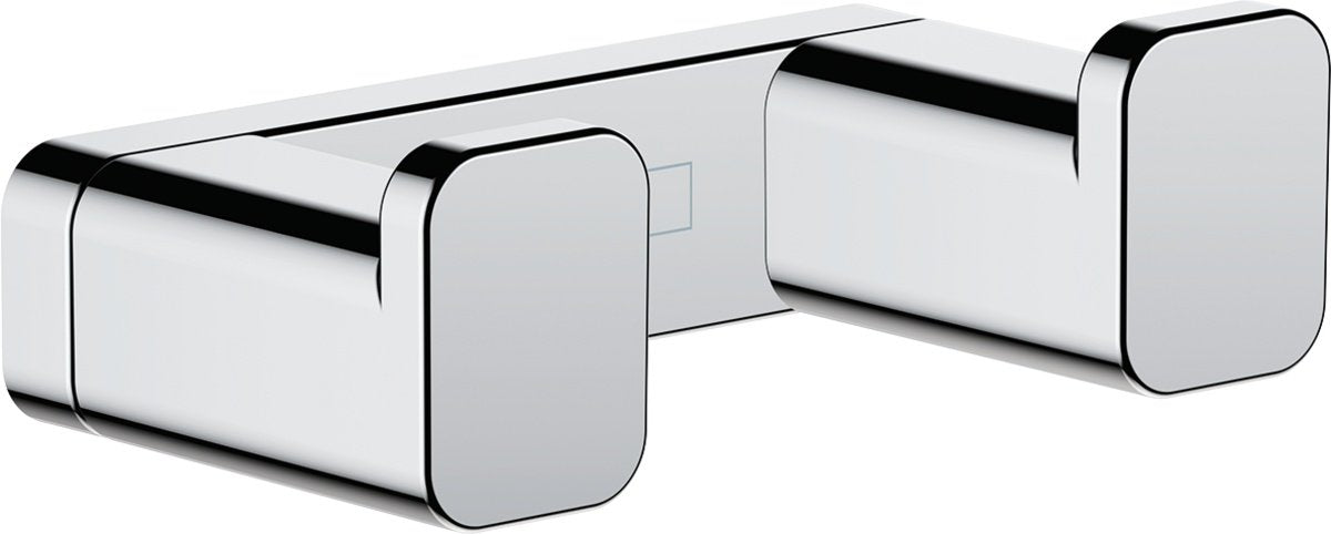 Cuier baie dublu Hansgrohe AddStoris, crom - 41755000