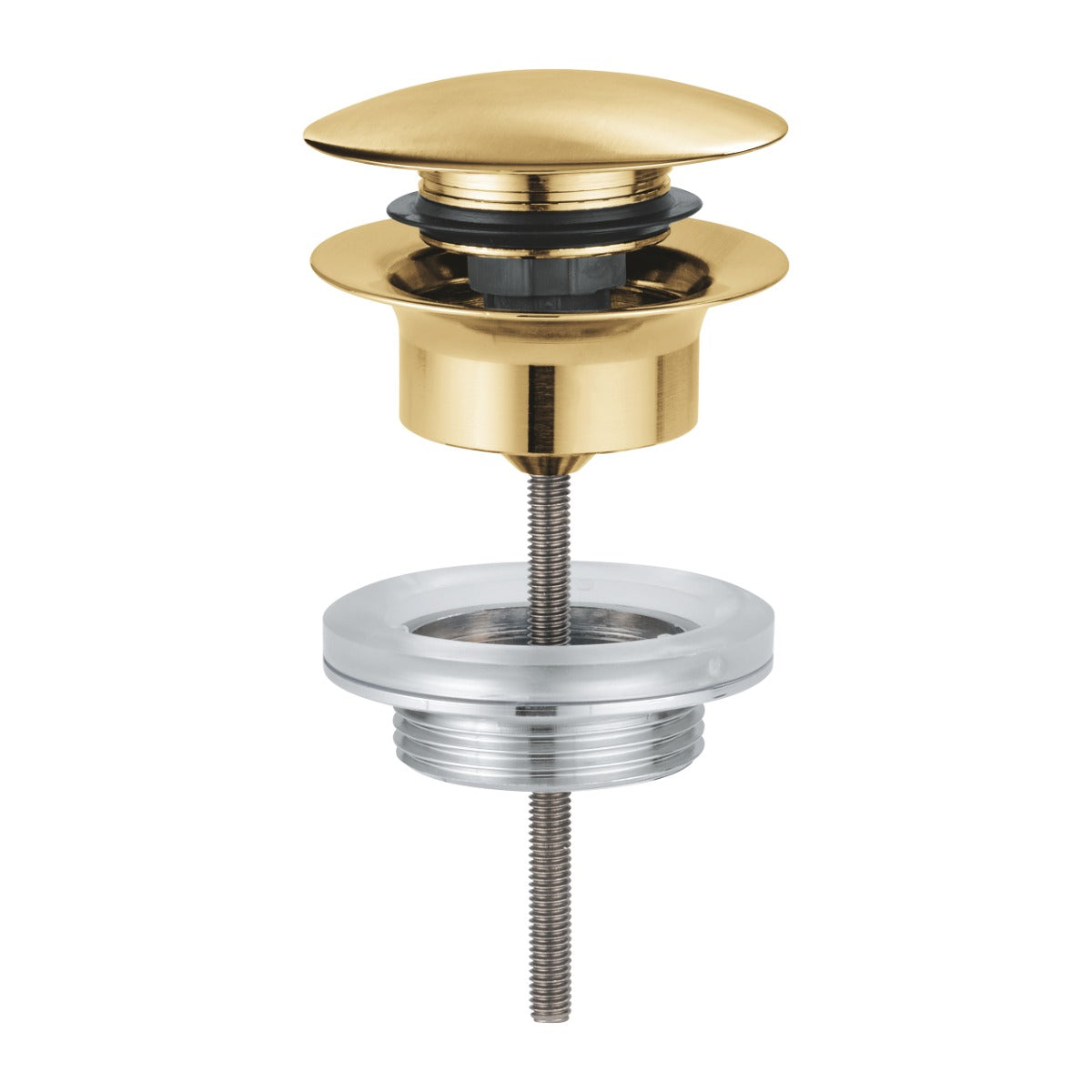 Evacuare push to open Grohe, G1 1/4'', lungime ajustabila, brushed cool sunrise - 65807GN0
