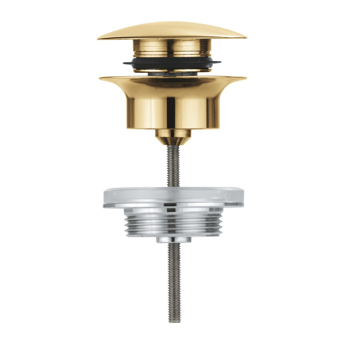 Evacuare push to open Grohe, G1 1/4'', lungime ajustabila, brushed cool sunrise - 65807GN0