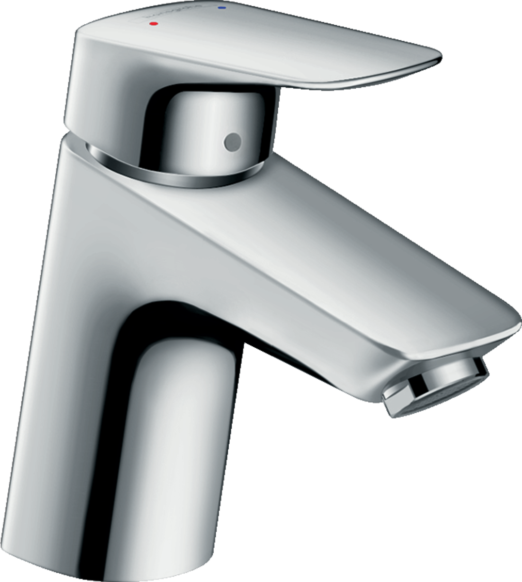 Baterie baie lavoar Hansgrohe Logis 70, furtune flexibile,cartus ceramic, crom - 71070000