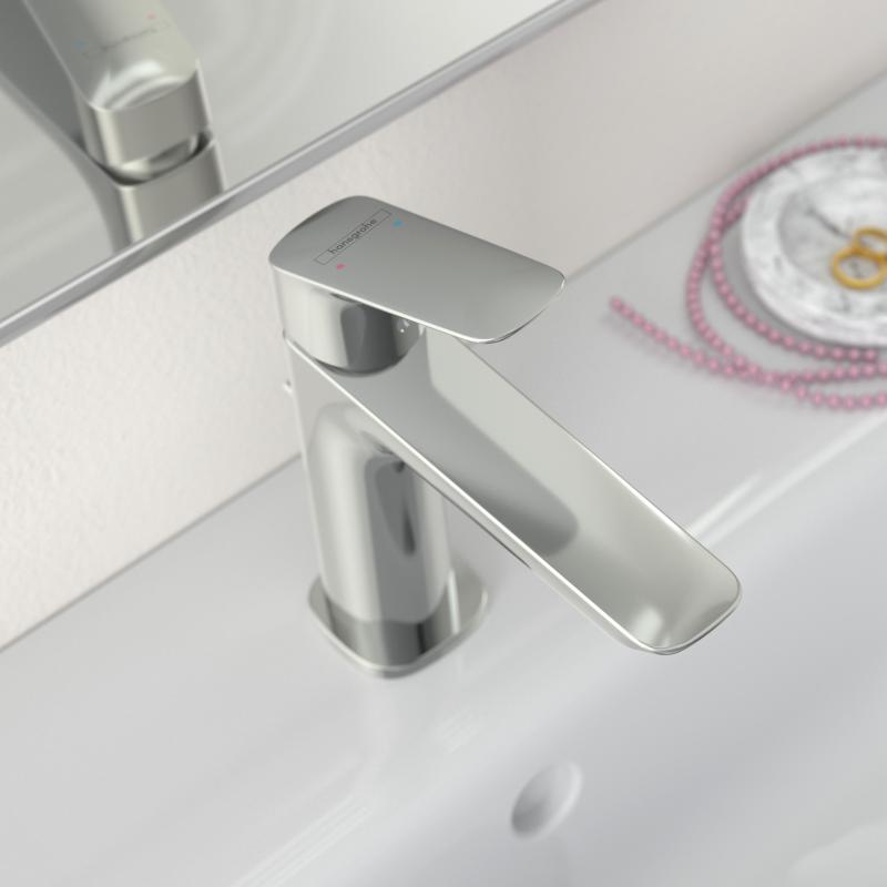 Baterie lavoar Hansgrohe Logis 110 Fine, ventil pop-up, 1/2'', monocomanda, crom - 71251000
