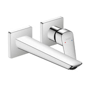 Baterie lavoar Hansgrohe Logis Fine, 1/2'', montare pe perete, si pipa 205 mm, necesita corp ingropat, crom - 71256000
