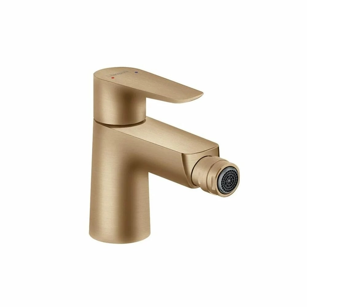 Baterie bideu Hansgrohe Talis E cu ventil pop-up, brushed bronze - 71720140