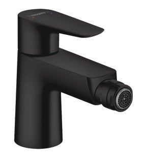 Baterie bideu Hansgrohe Talis E cu ventil pop-up, negru mat - 71720670