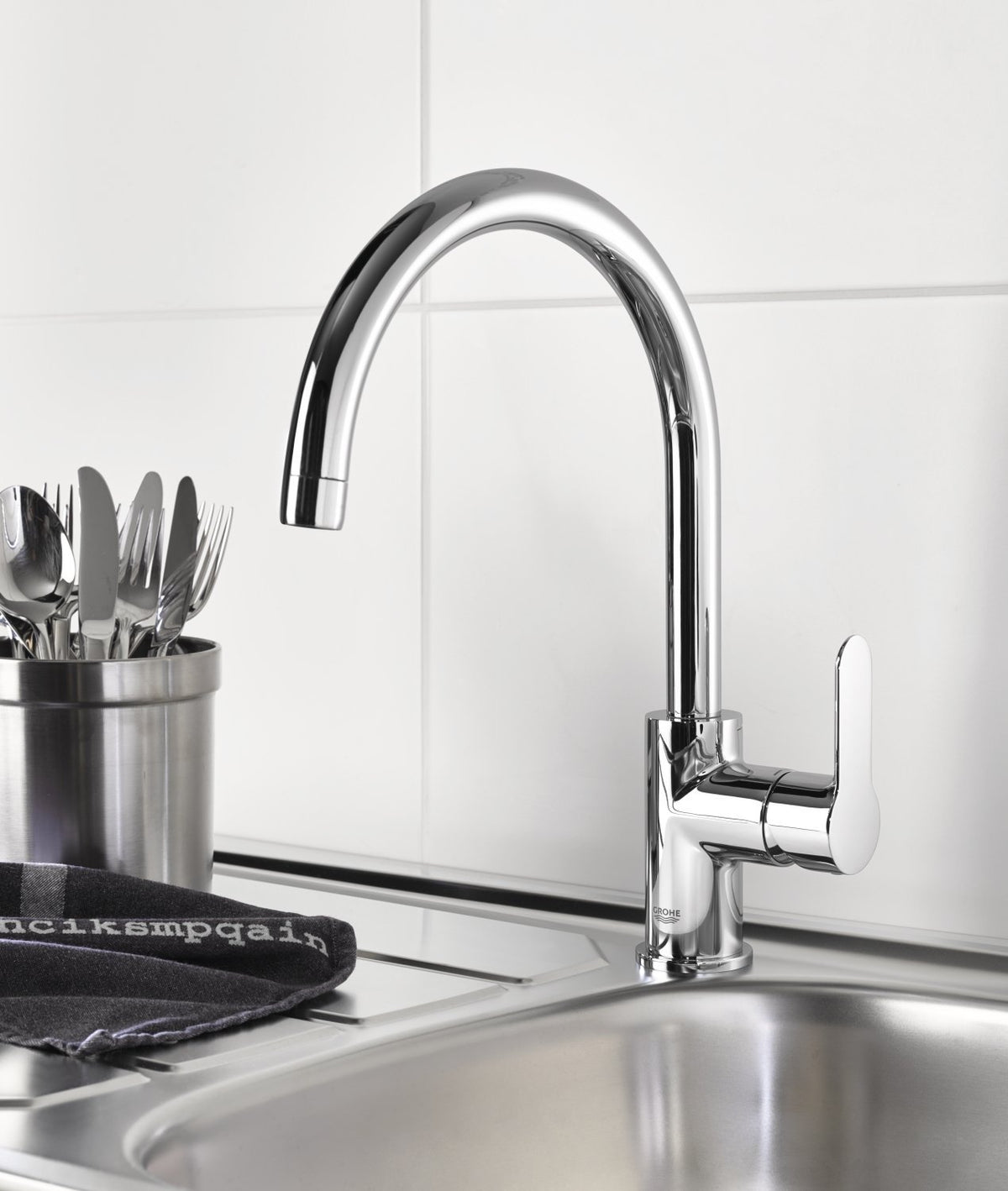 Baterie bucatarie pipa C Grohe Start Edge-31369000 Baterii-Lux.ro