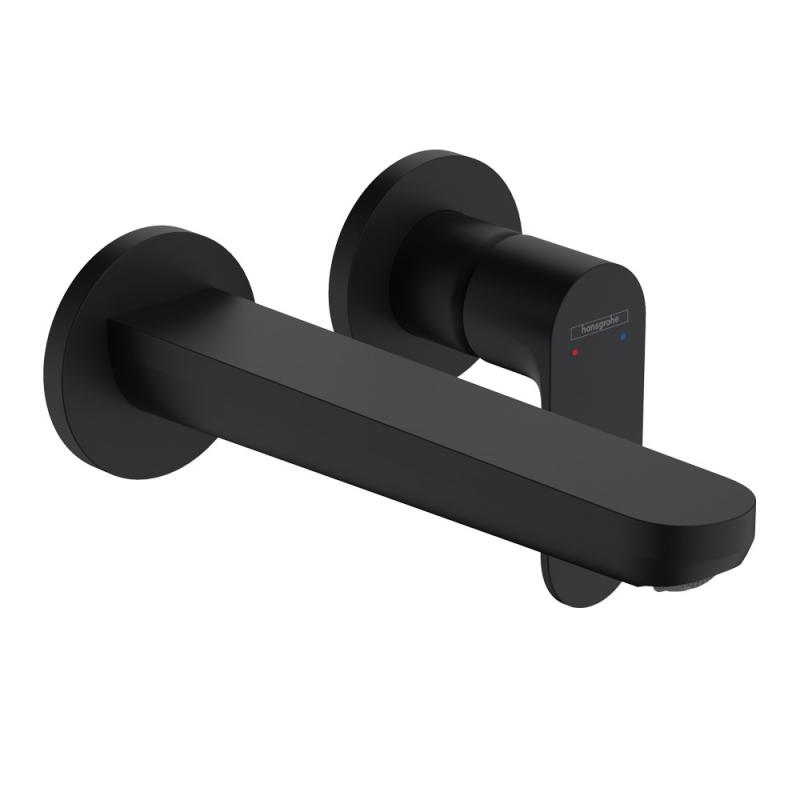 Baterie lavoar Hansgrohe Rebris  EcoSmart, pipa 200 mm, negru mat - 72528670