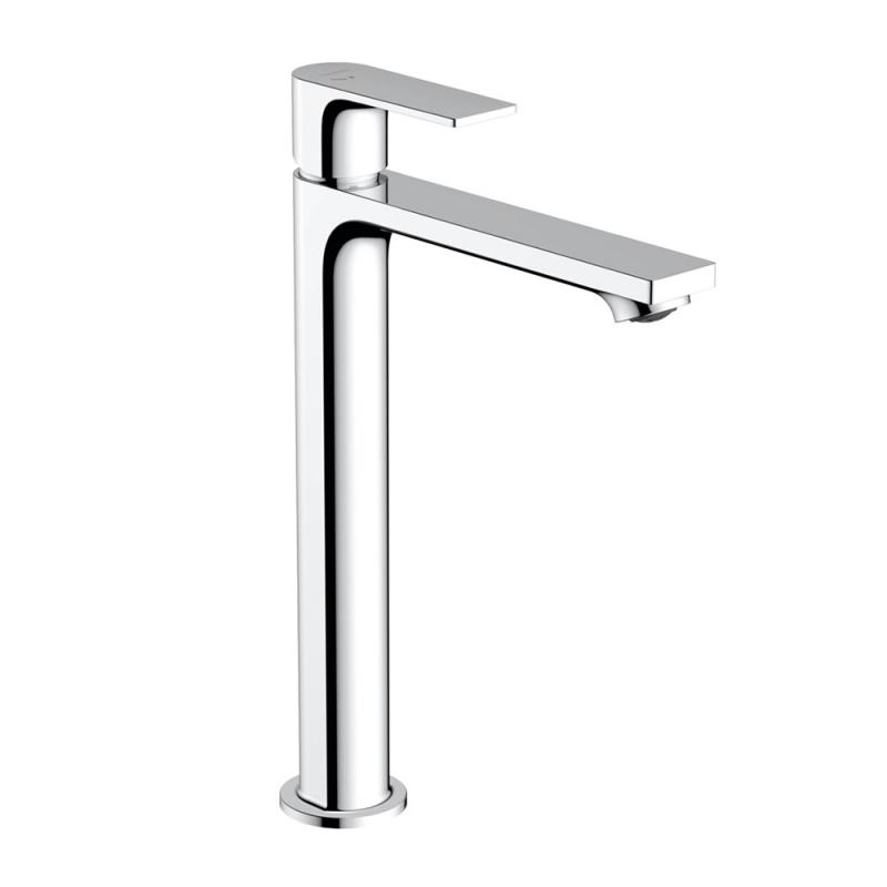 Baterie lavoar inalta Hansgrohe Rebris E 240 cool start cu ventil Pop-Up, crom lucios - 72581000