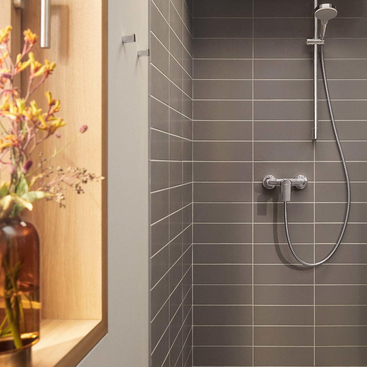 Baterie dus Hansgrohe Rebris E, crom - 72650000