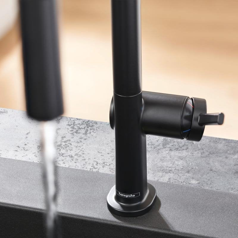 Baterie bucatarie Hansgrohe Talis M54 220,  negru mat - 72804670