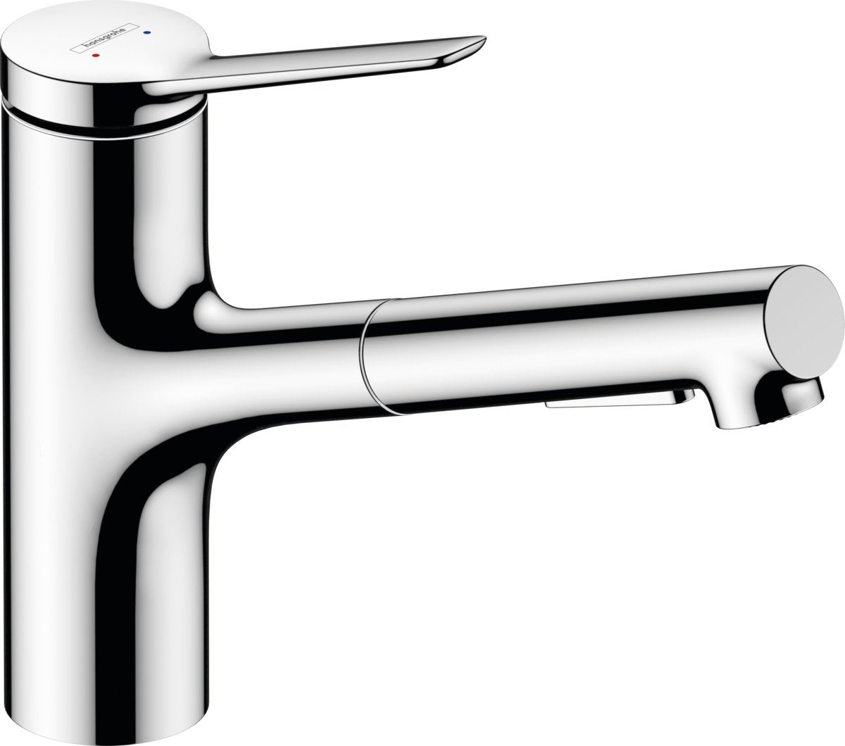 Baterie bucatarie Hansgrohe Zesis M33 150, dus extractibil, 2 jeturi, crom - 74800000