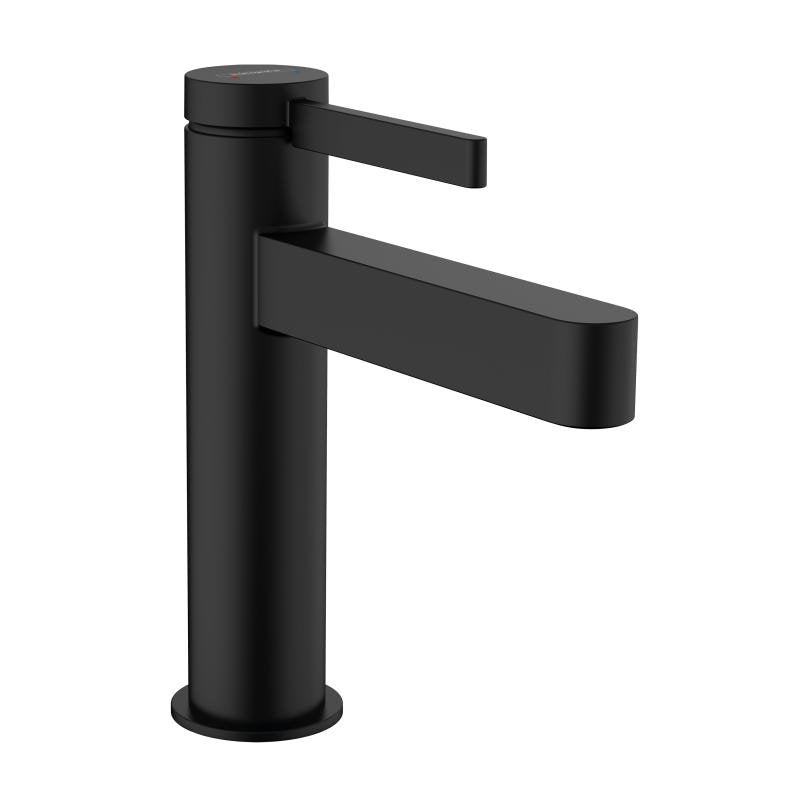 Baterie lavoar Hansgrohe Finoris 100, ventil pop-up, negru mat - 76020670