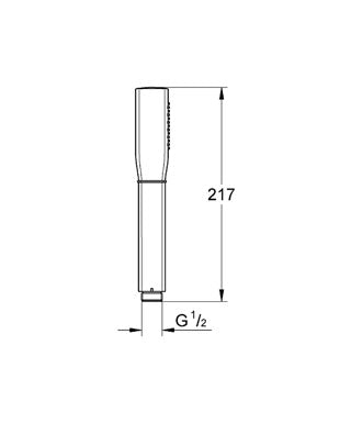 Para de dus Grohe Grandera cod-26037IG0