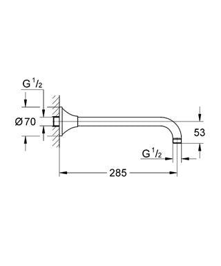 Brat de dus Grohe Grandera cod-27986000