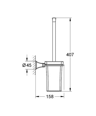 Set perie wc Grohe Grandera-40632000