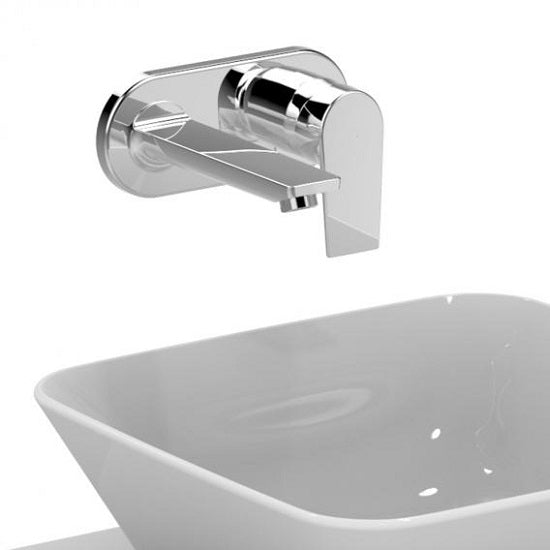 Baterie lavoar Ideal Standard Tesi, 1/2'', montare pe perete, monocomanda, necesita set fixare, crom - A6578AA