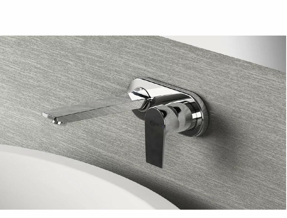Baterie lavoar Ideal Standard Tesi, 1/2'', montare pe perete, monocomanda, necesita set fixare, crom - A6578AA