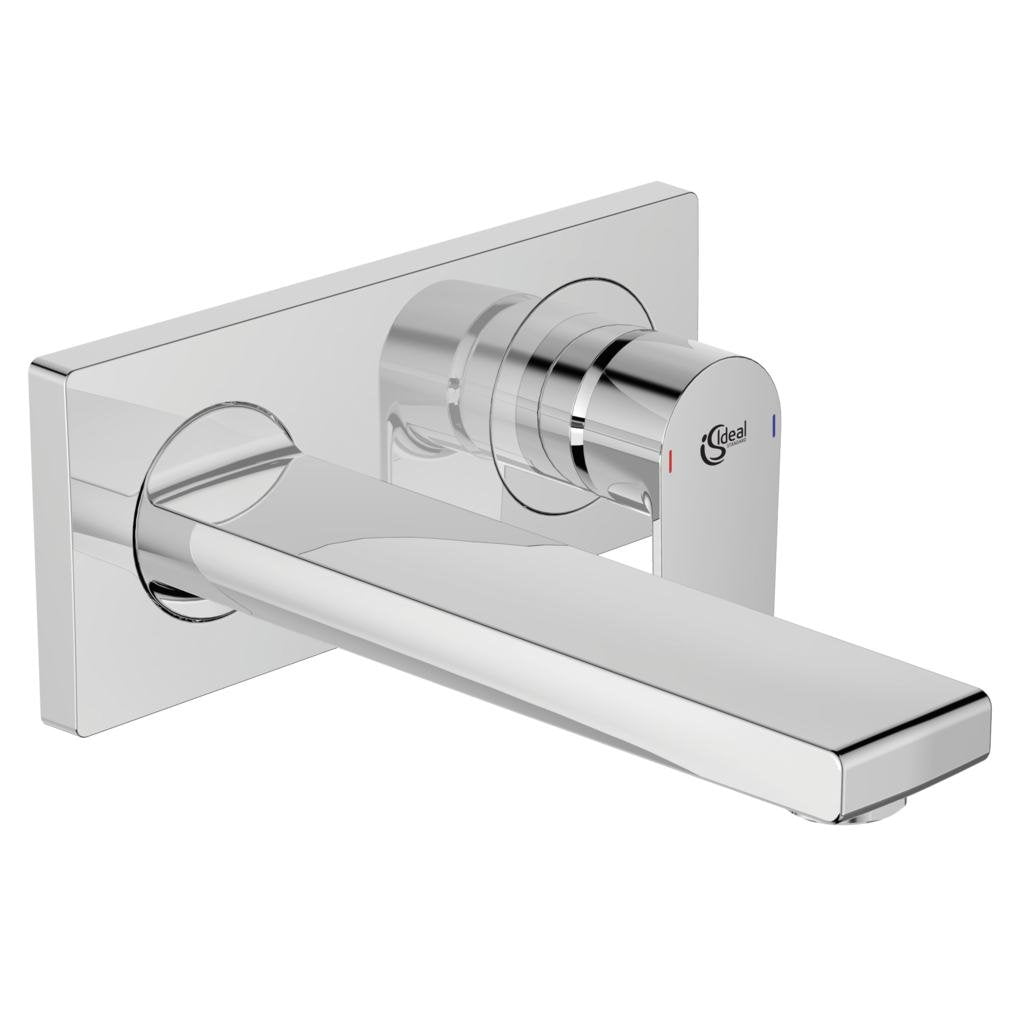 Baterie lavoar Ideal Standard Edge, fara ventil, montaj incastrat, fara corp ingropat, crom - A7116AA