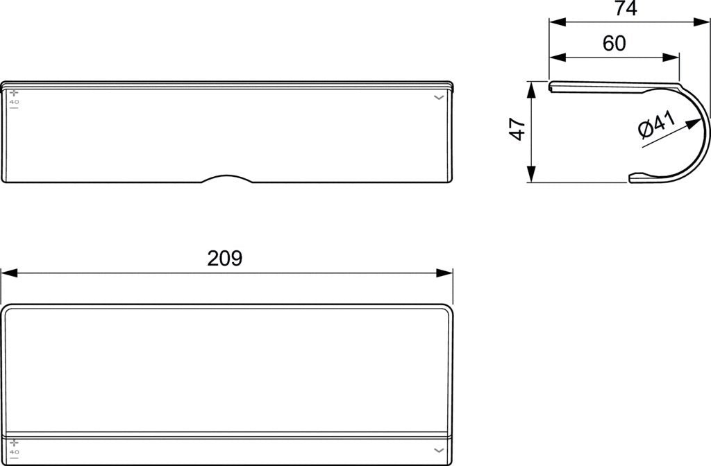 Etajera depozitare pentru baterie dus Ideal Standard Ceratherm T - A7215AA