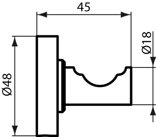 Agatatoare Ideal Standard, colectia IOM, crom - A9115AA