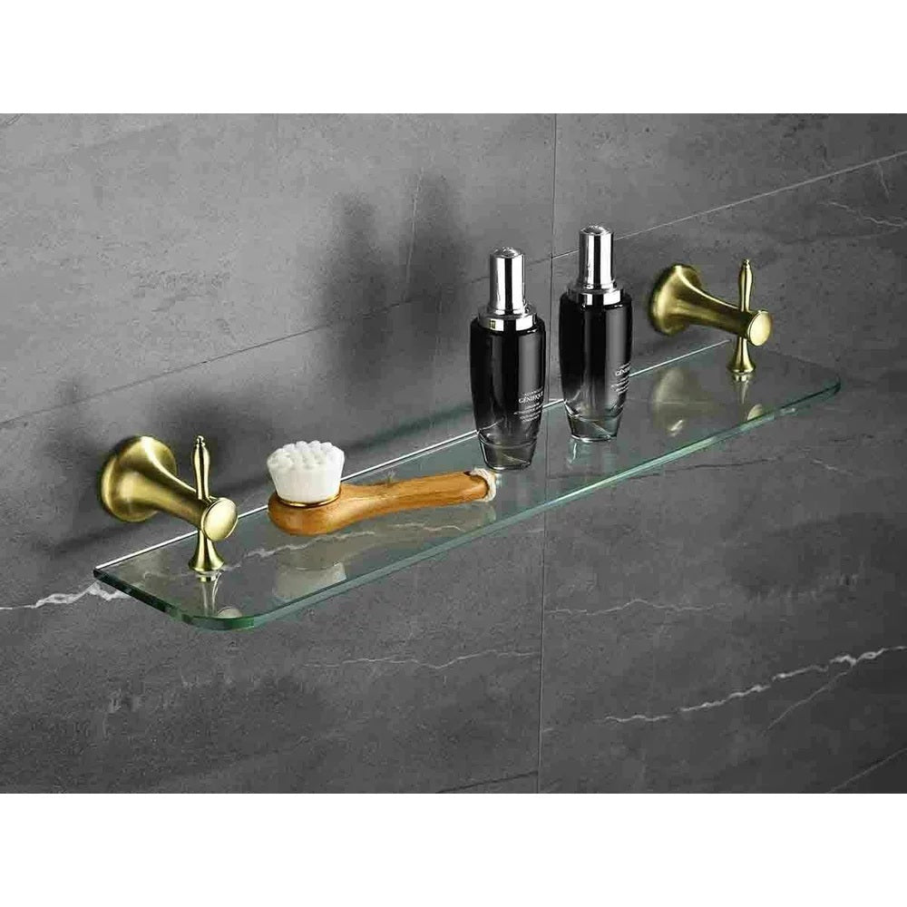 Etajera sticla mata Ferro, Antica, bronz - AAI13BR