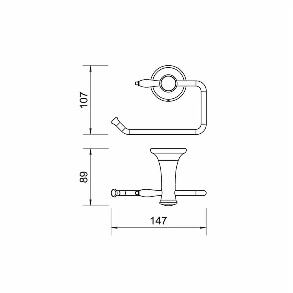 Suport hartie igienica Ferro, Antica, bronz - AAI33BR