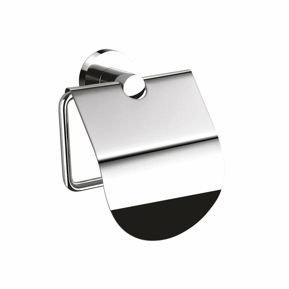 Suport hartie igienica cu protectie Ferro, Grace, crom - AC15