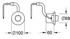 Actionare pneumatica fara placuta - Grohe-37060000