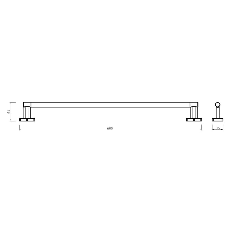 Portprosop Ferro Greta, negru mat - AGR09BL