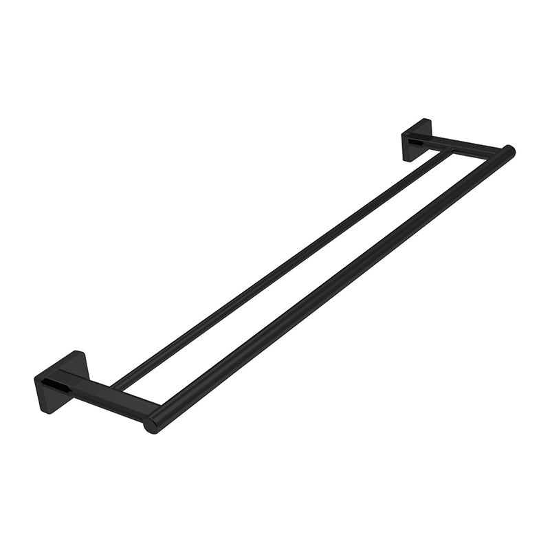 Suport prosop dublu Ferro Greta, negru mat - AGR10BL 