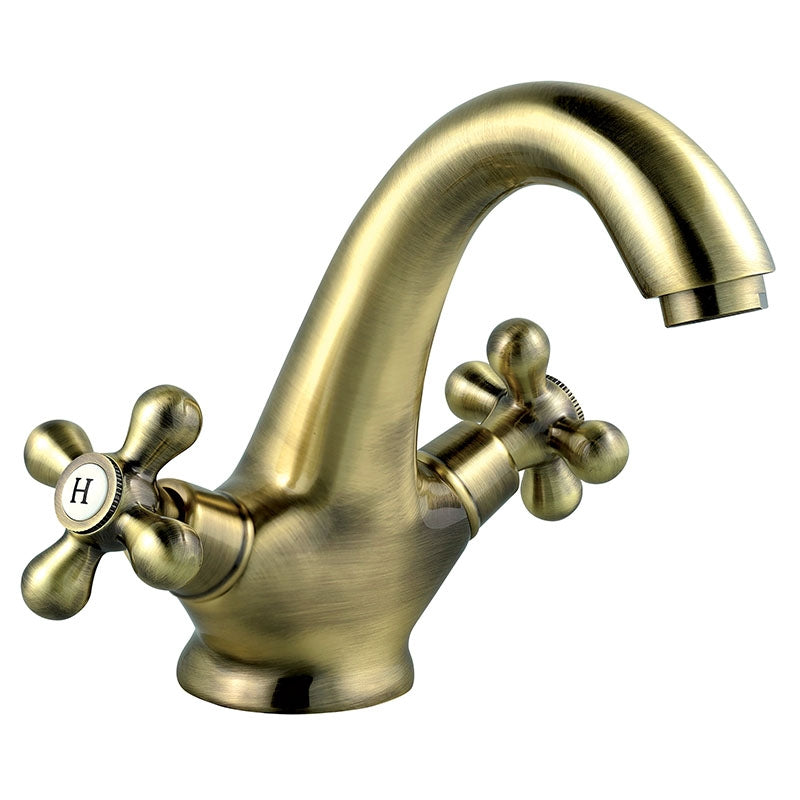 Baterie lavoar Ferro Antica, fara ventil, bronz - BAI2BR 