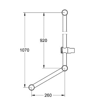Bara de dus cu maner 900 mm Grohe-2858700