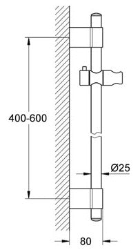 Bara dus 600 mm Grohe Rainshower Power&Soul®-27784000