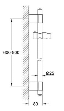 Bara dus 900 mm Grohe Rainshower Power&Soul®-27785000