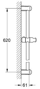 Bara dus Grohe New Tempesta 600mm-27523000