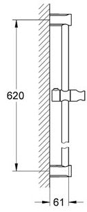 Bara dus Grohe New Tempesta Cosmopolitan 600mm-27521000