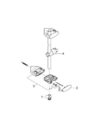 Bara dus lungime 900 mm Grohe Movario-28399000